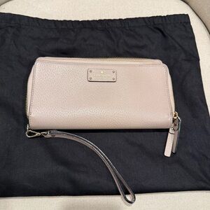 Kate Spade Light Taupe Wristlet Wallet